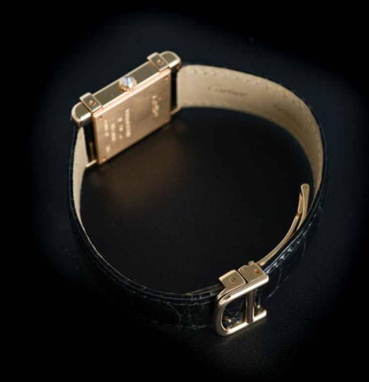 Cartier tank chinoise rose gold diamond